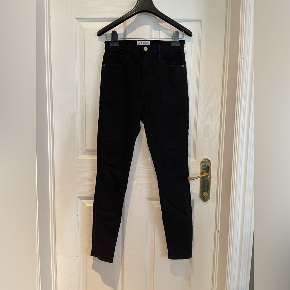 FRAME DENIM high rise skinny jeans